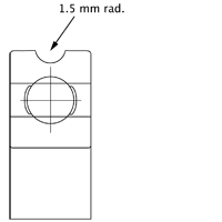 Picture of CAD drawing of  U Grooves added